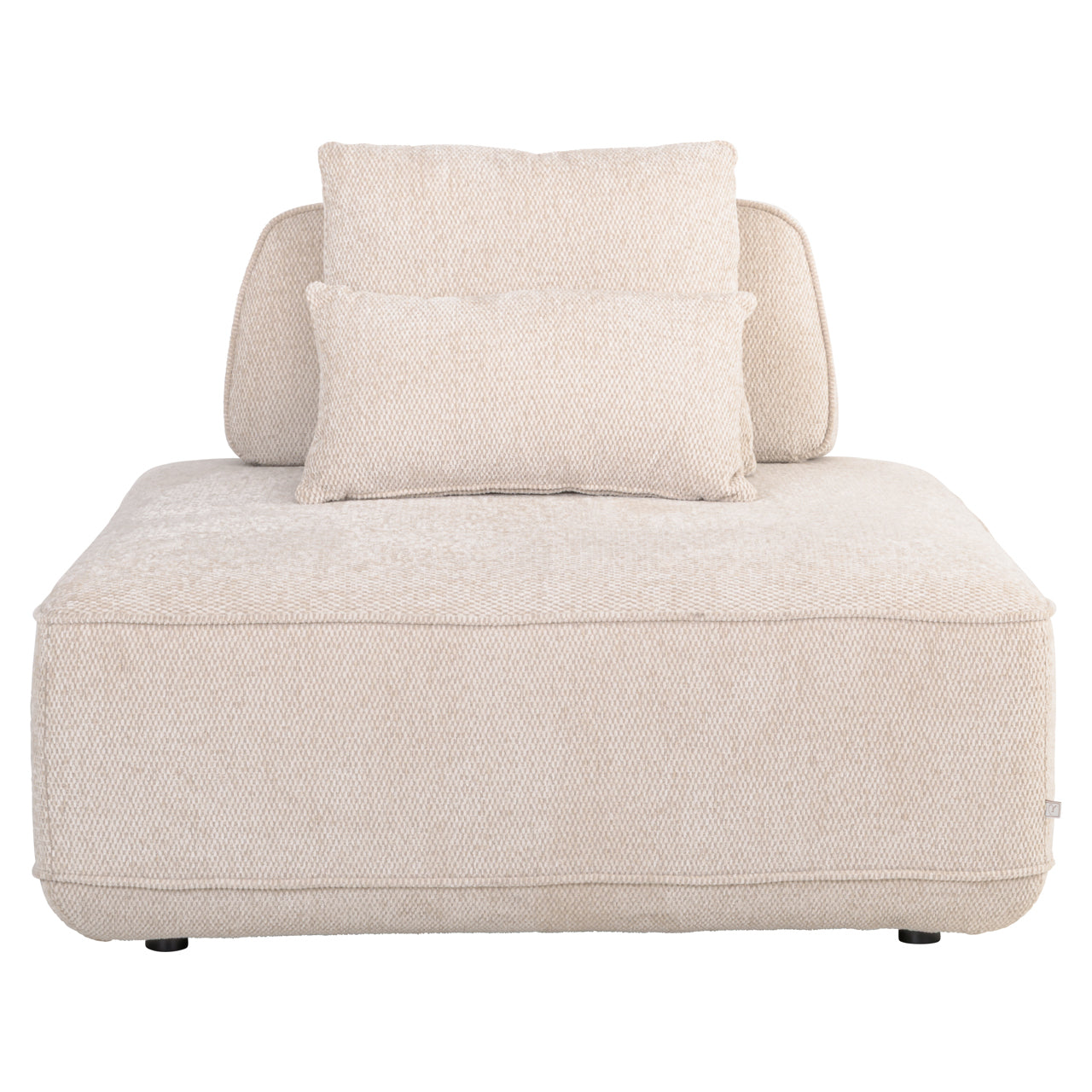 Sofa Tudor natural boldweave 1-seater movable backrest
