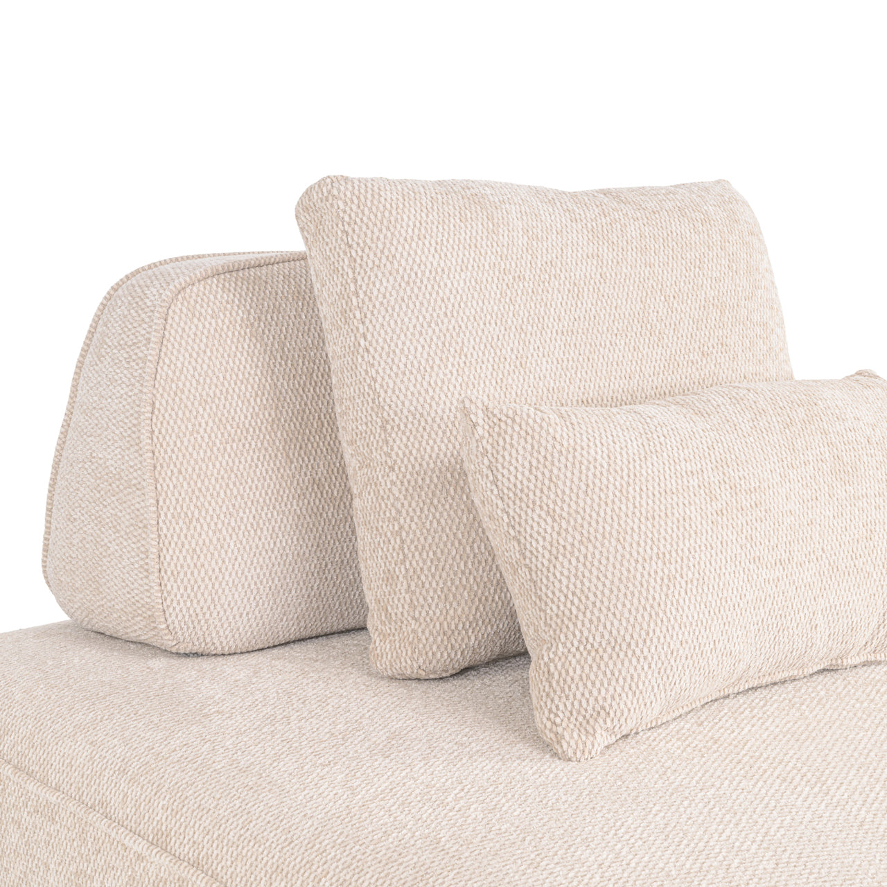Sofa Tudor natural boldweave 1-seater movable backrest
