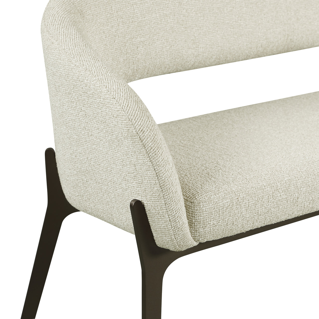 Dining bench Kenzi biscotti