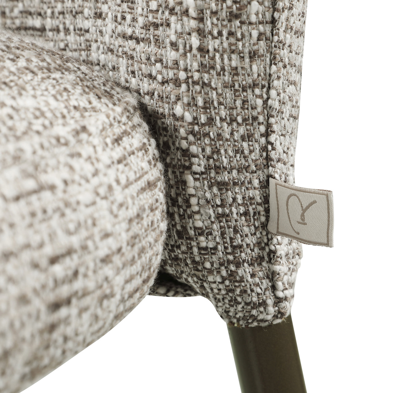 Dining chair Stacker earth tweed fire retardant (Set of 2)