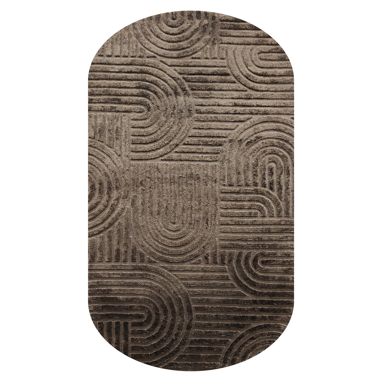 Carpet Liff dark brown 200x350