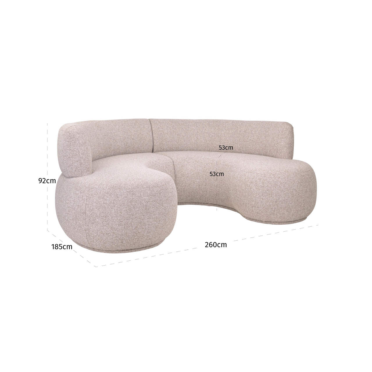 Dining bench Sorrobon cayenne brown round (Set of 2)