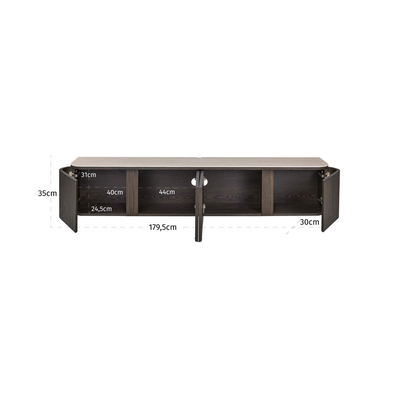 TV cabinet Nando brown