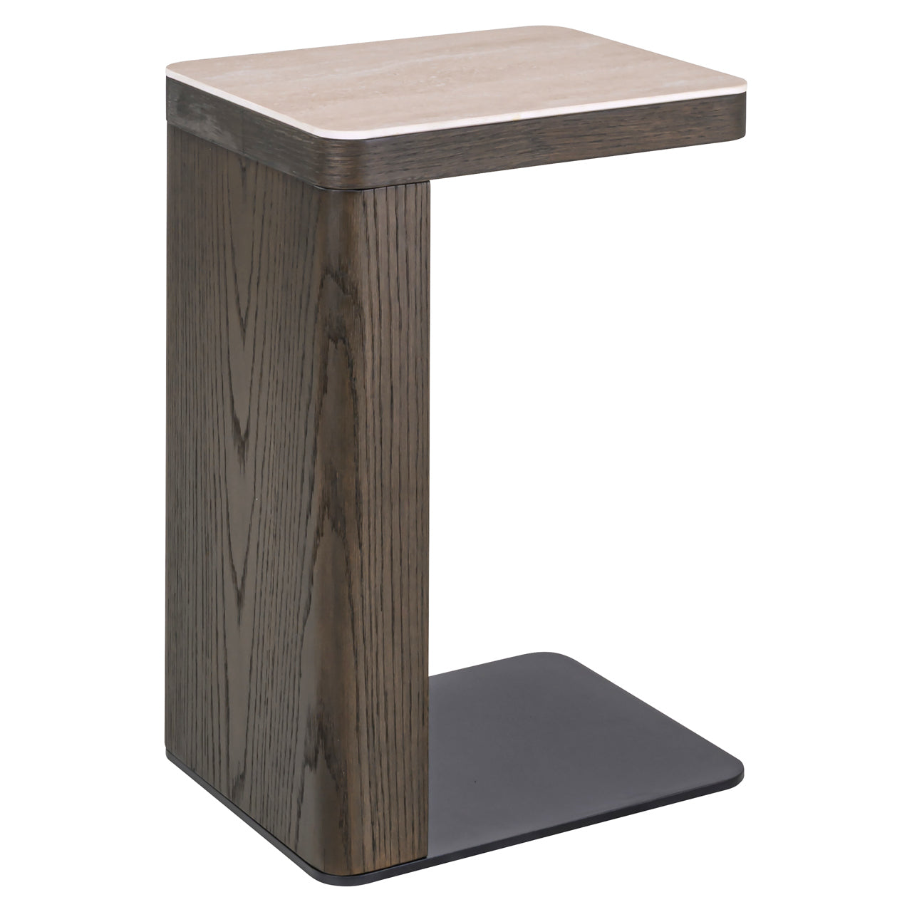 Sofa side table Nando brown