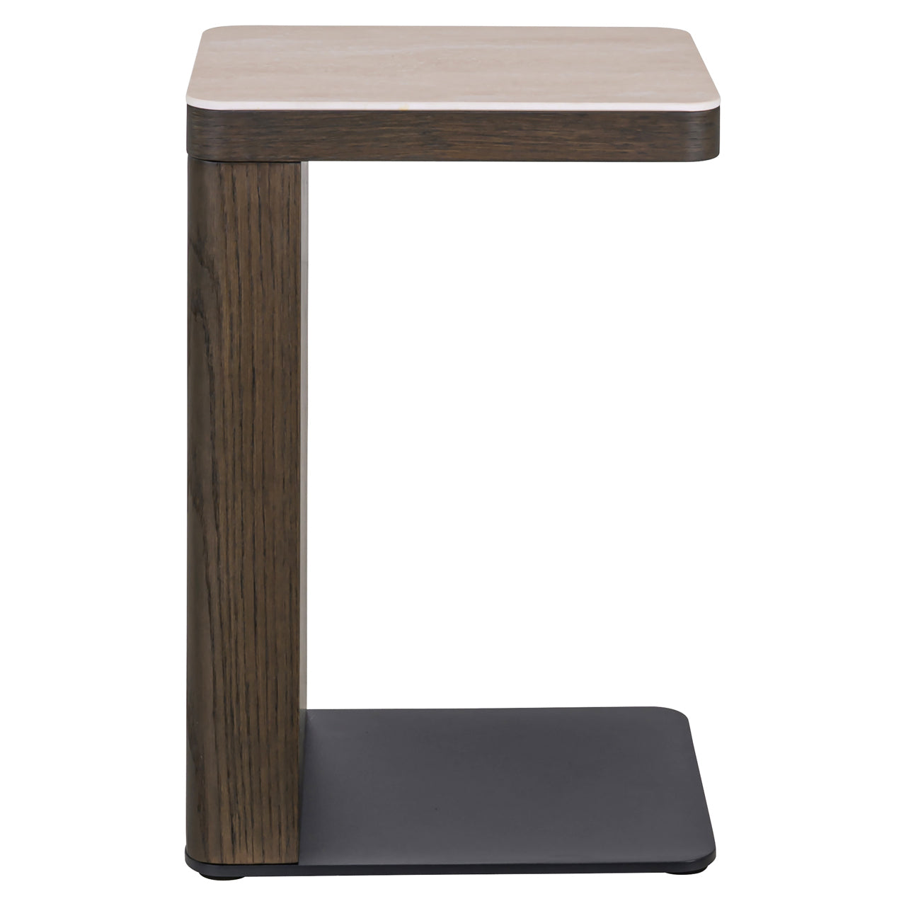 Sofa side table Nando brown