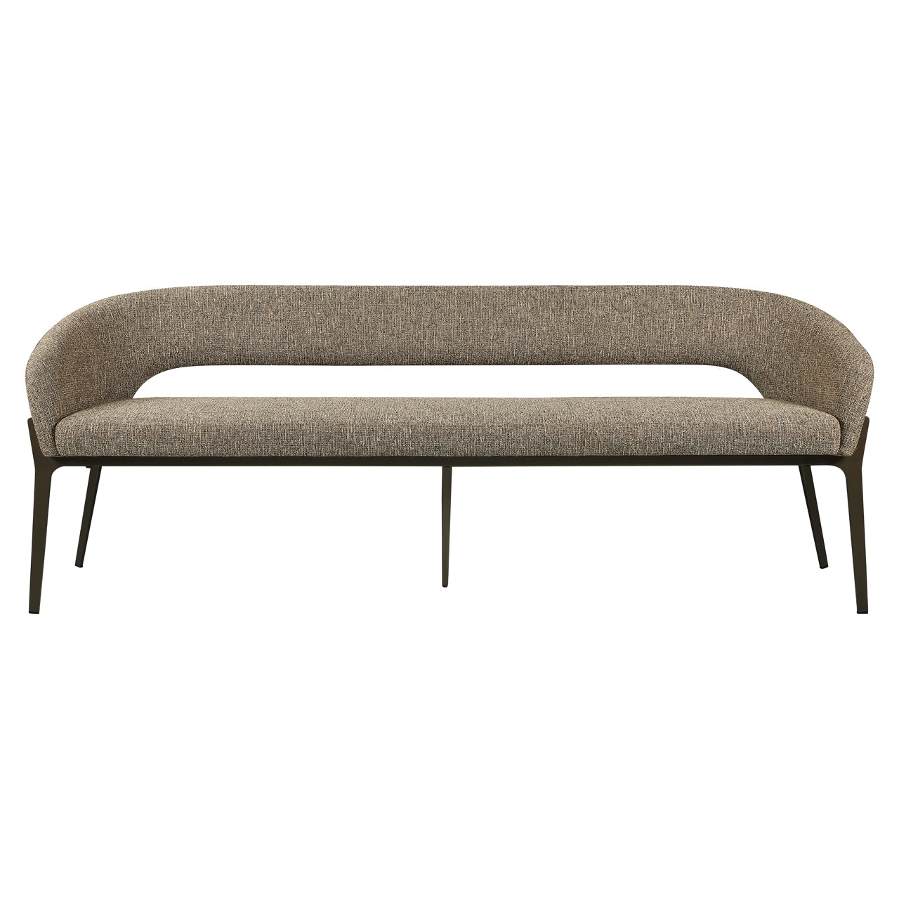 Dining bench Kenzi brown tweed
