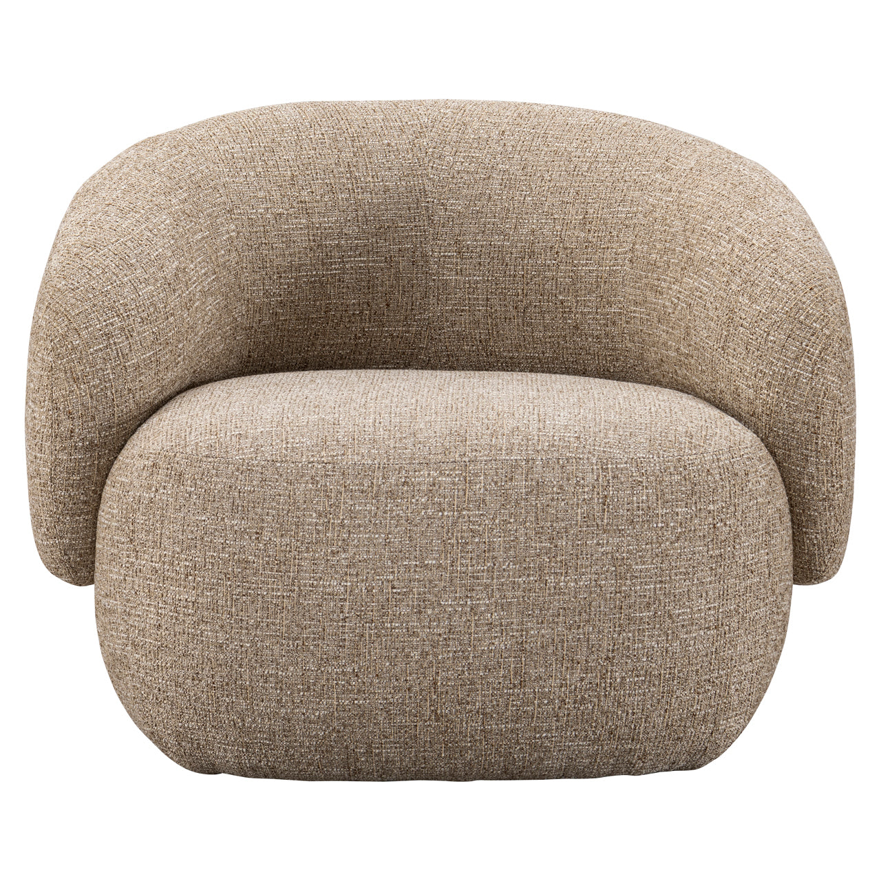 Lounge chair Milano sand tweed fire retardant
