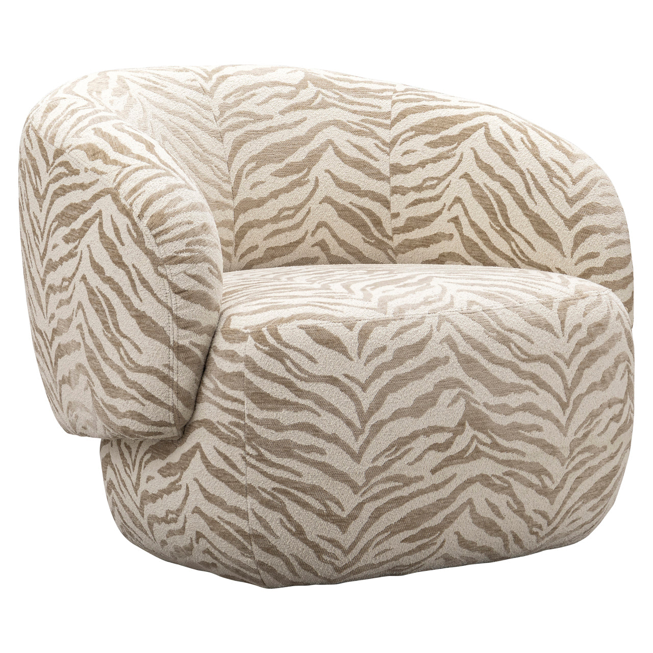 Lounge chair Milano beige tiger