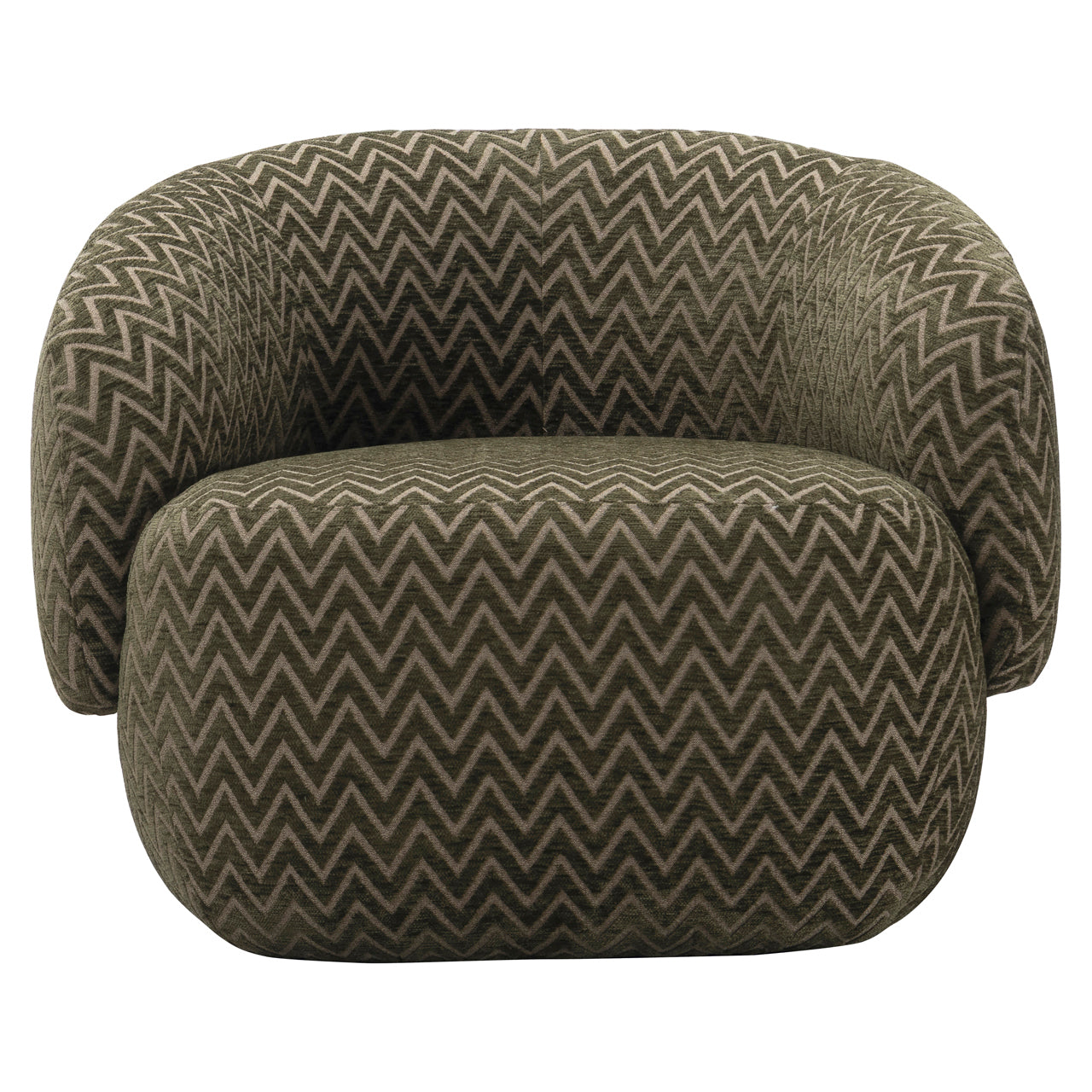 Lounge chair Milano moss chevron