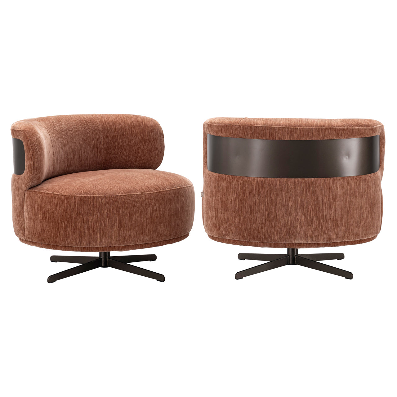 Lounge chair Lauren be straight mocha mousse