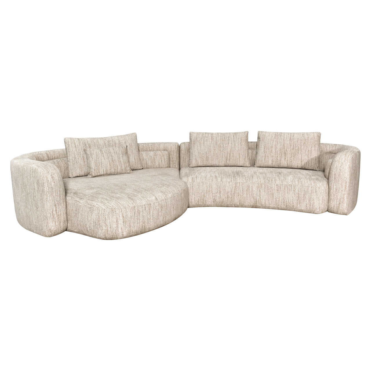 Sofa Angusto natural softweave lounge left