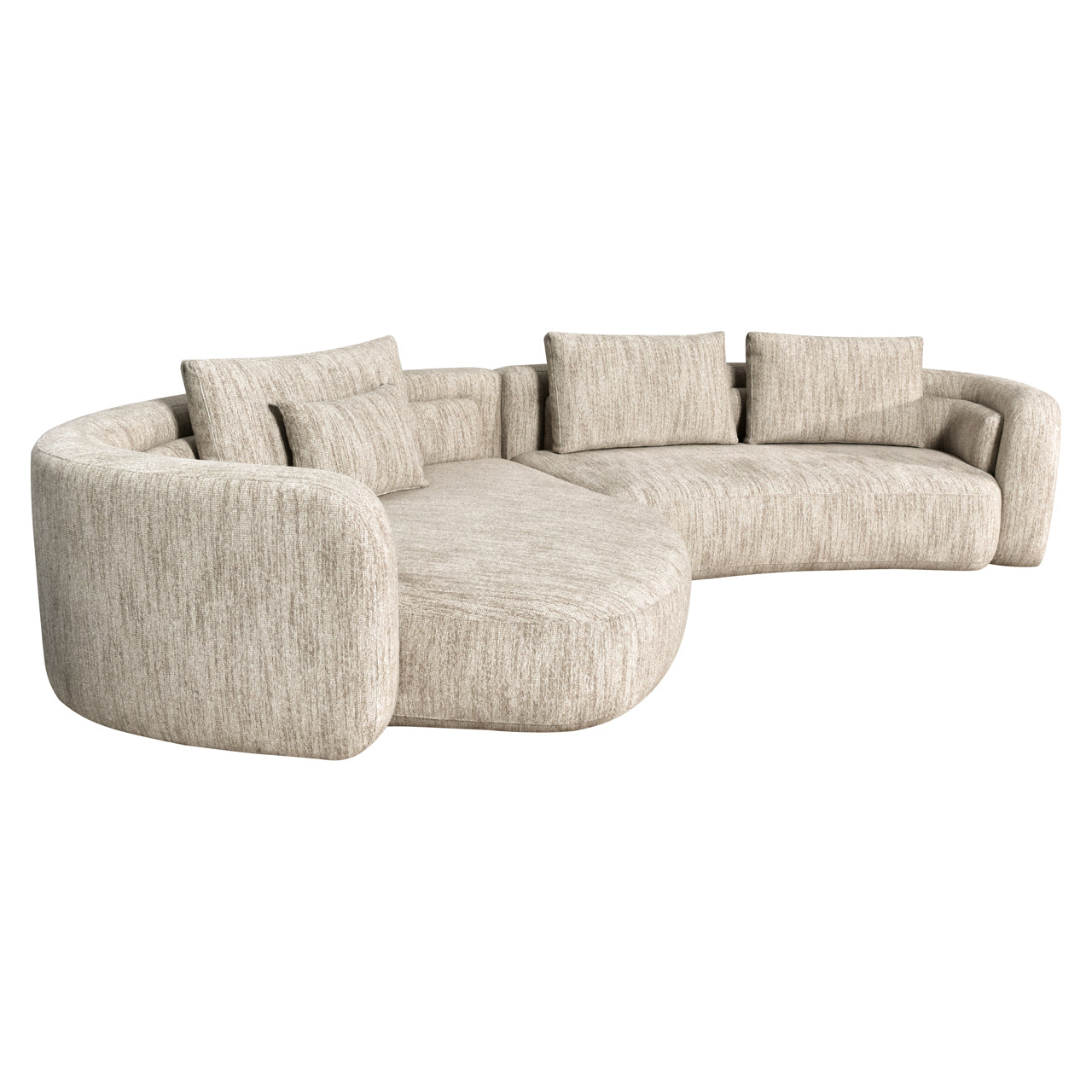 Sofa Angusto natural softweave lounge left
