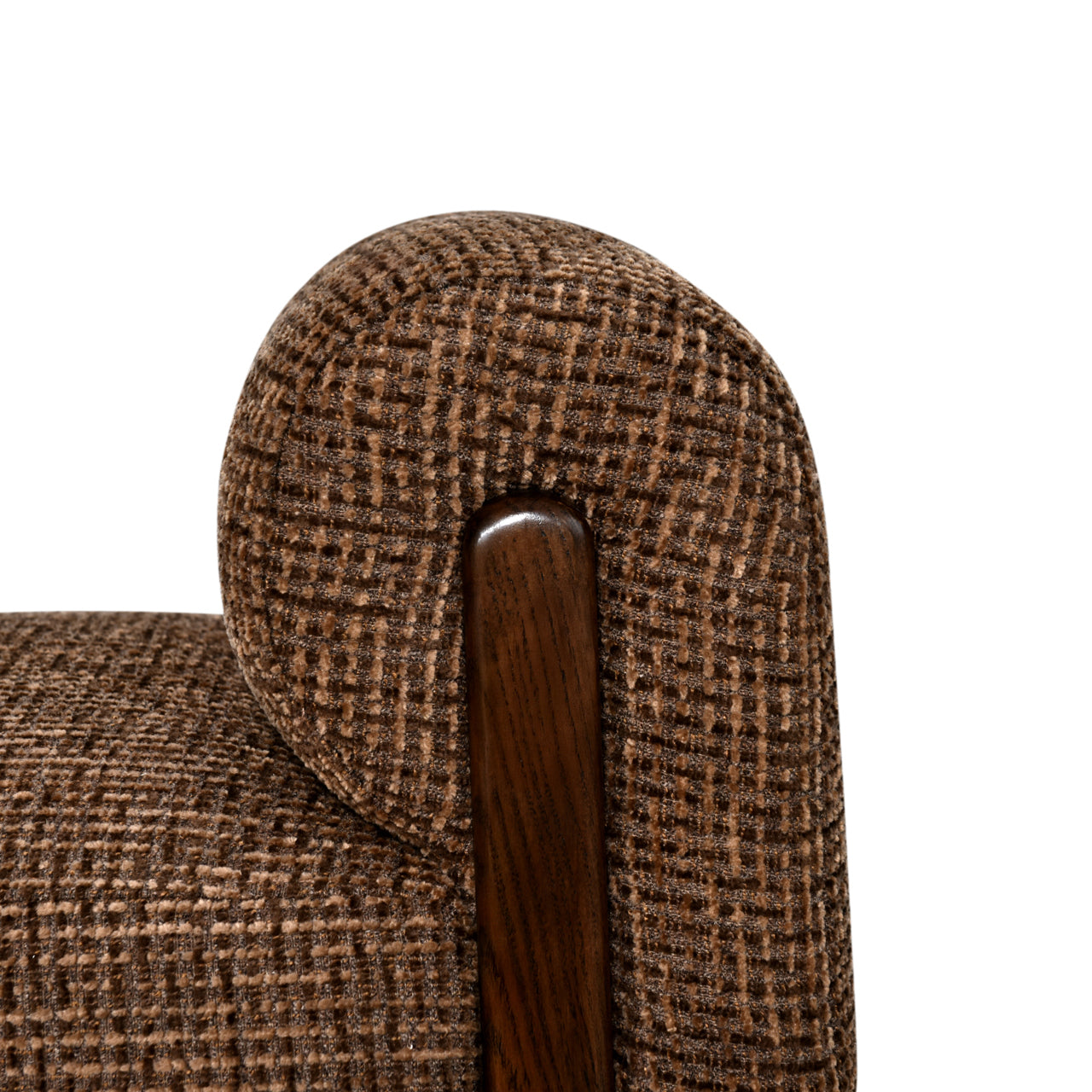 Bench Winslov brown blockweave fire retardant