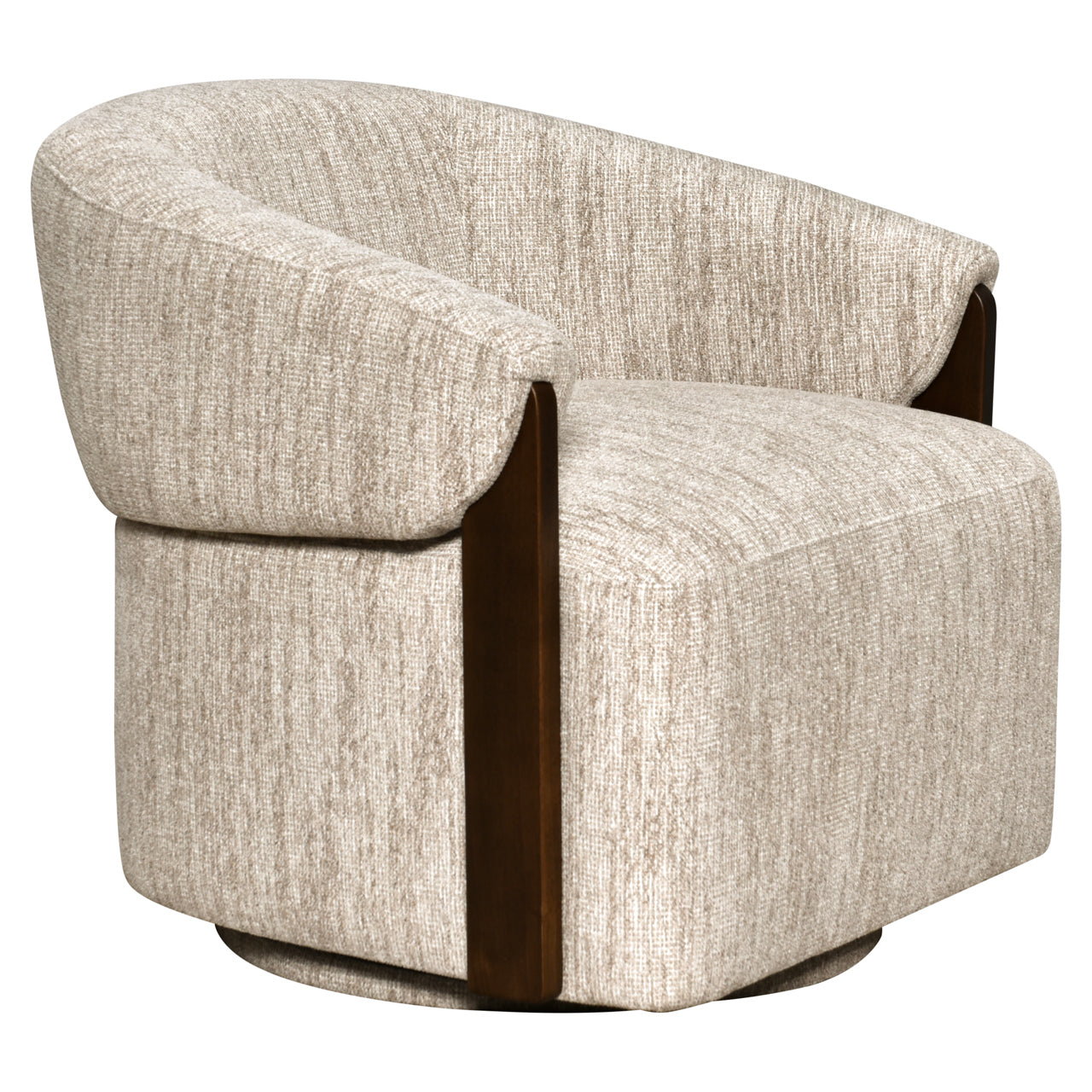 Lounge chair Marina natural softweave swivel fire retardant