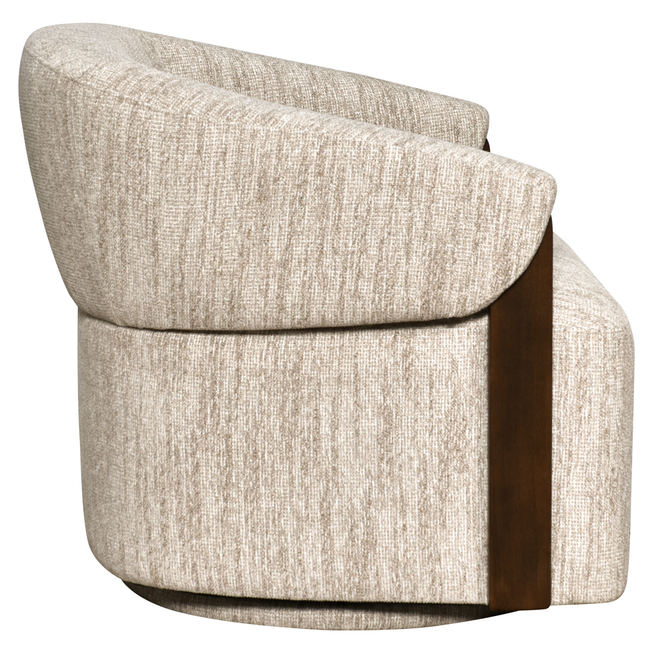 Lounge chair Marina natural softweave swivel fire retardant