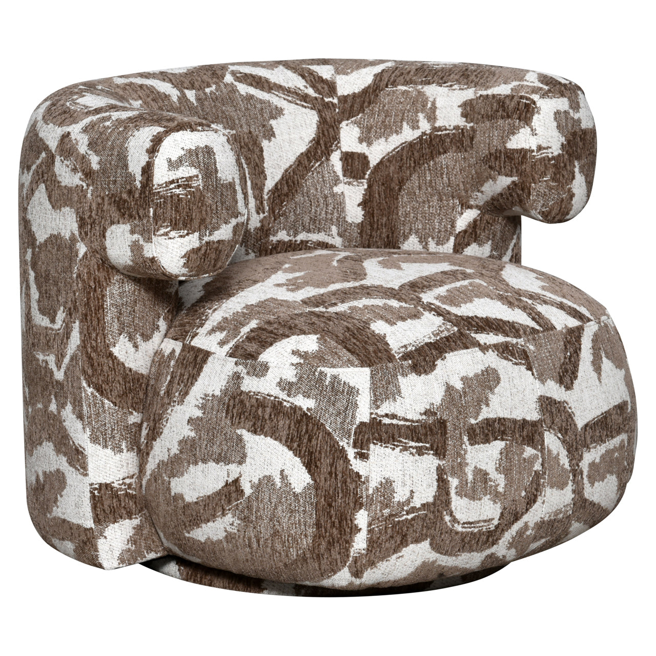 Lounge chair Talley brown nature swivel