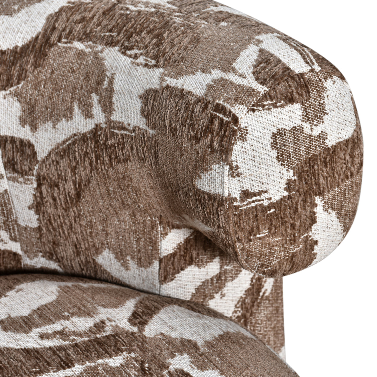 Lounge chair Talley brown nature swivel