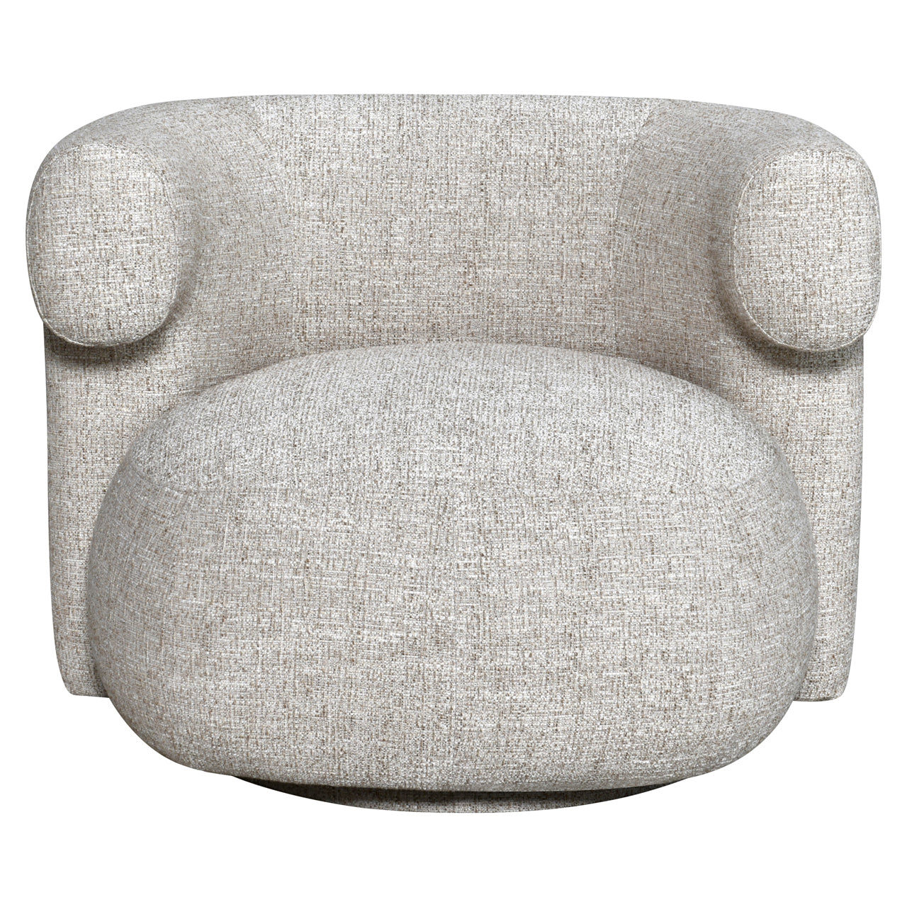 Lounge chair Talley cream tweed swivel