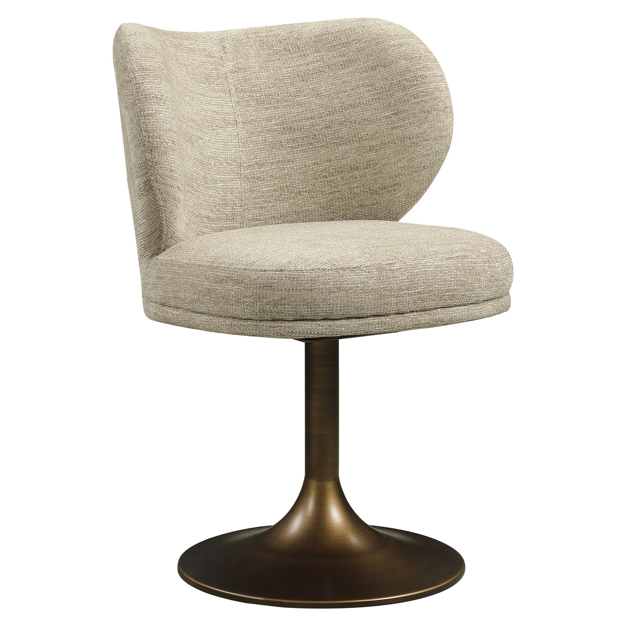 Dining chair Amely natural softweave swivel