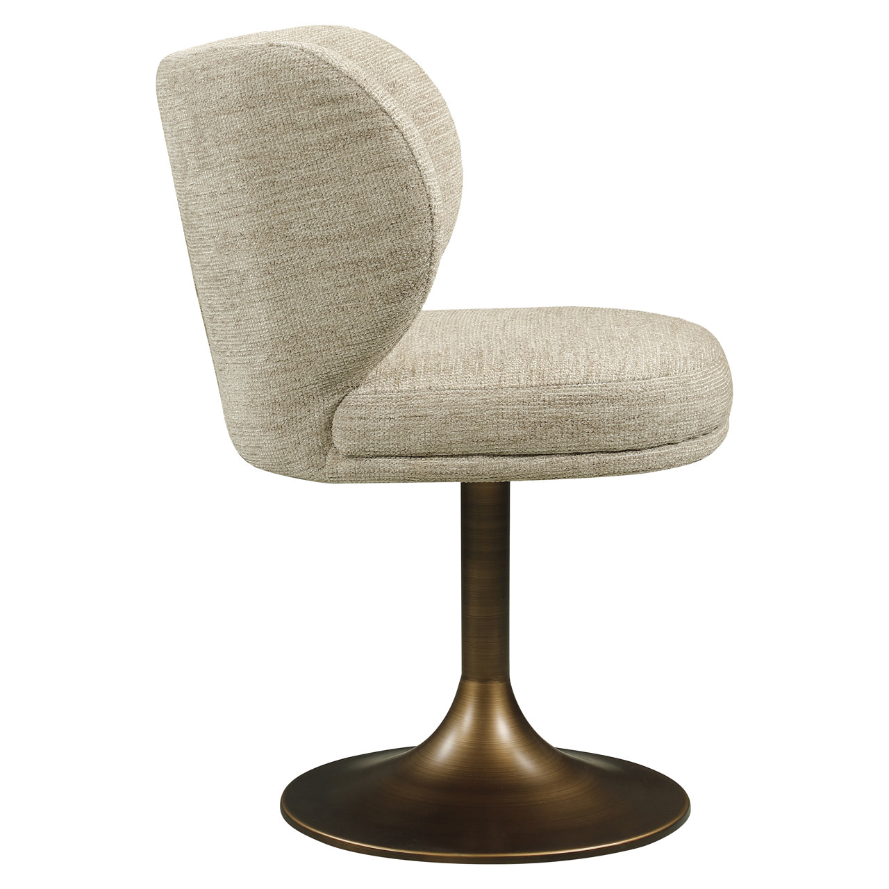 Dining chair Amely natural softweave swivel