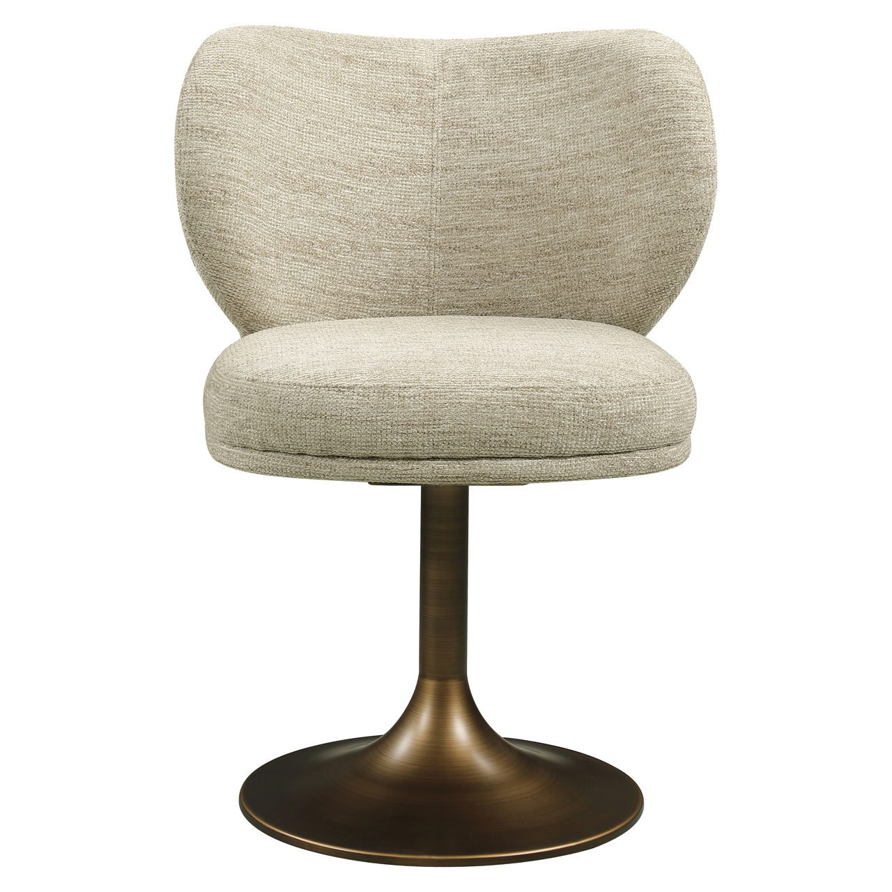 Dining chair Amely natural softweave swivel