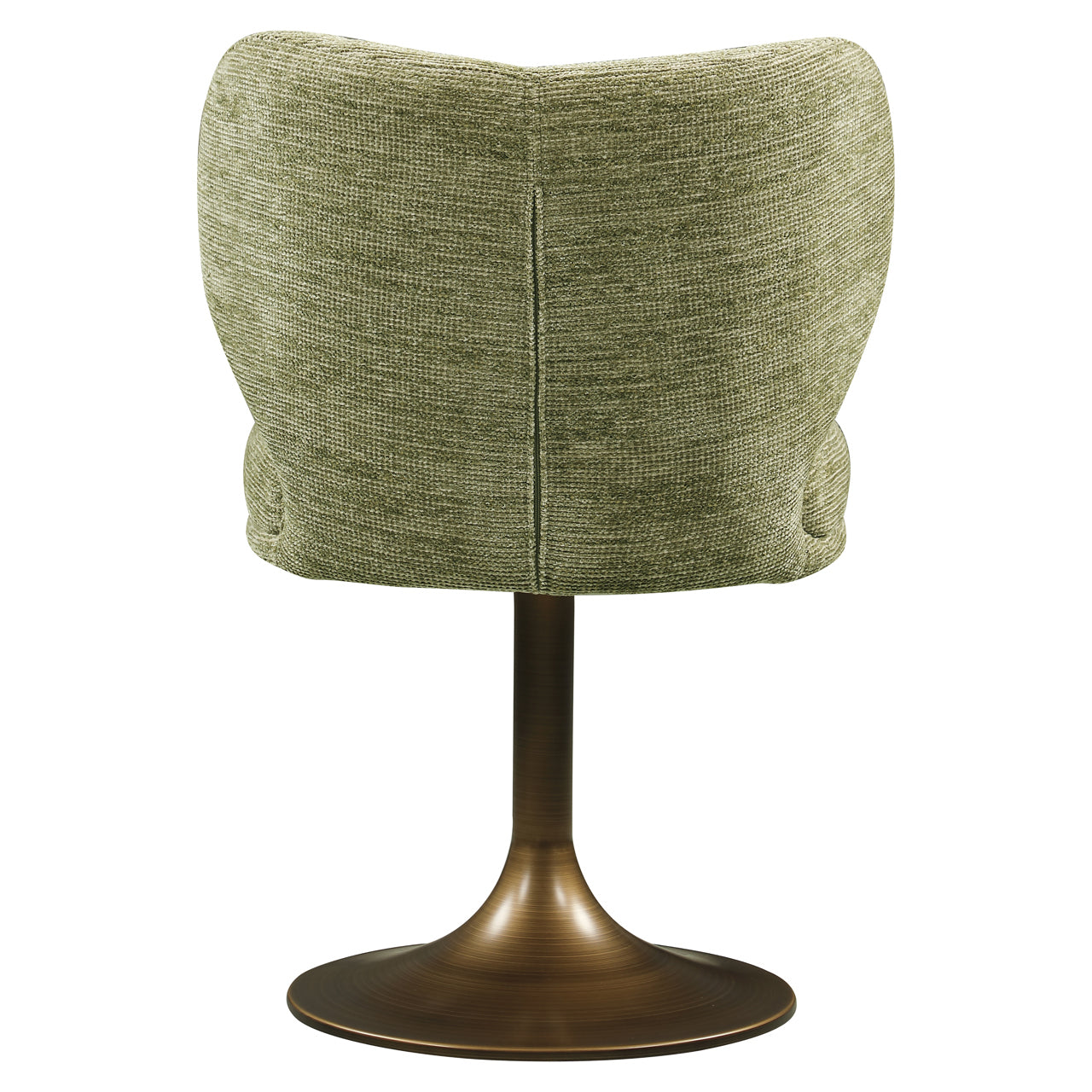 Dining chair Amely pistache softweave swivel
