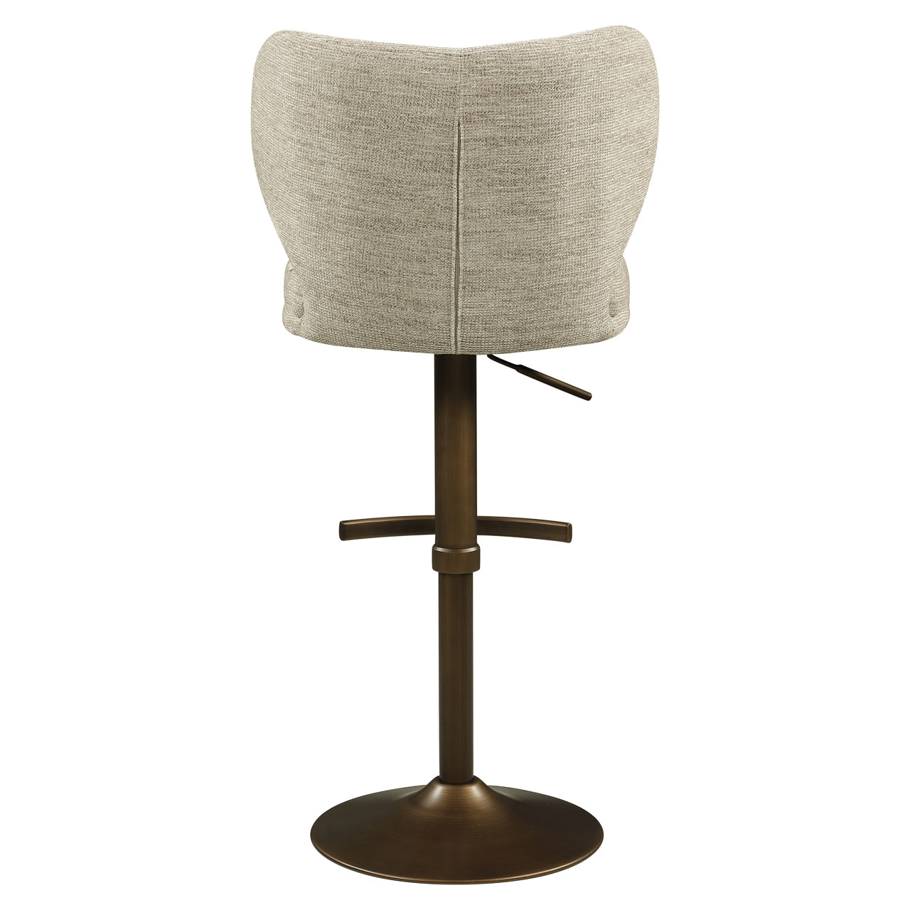 Bar stool Amely natural softweave swivel