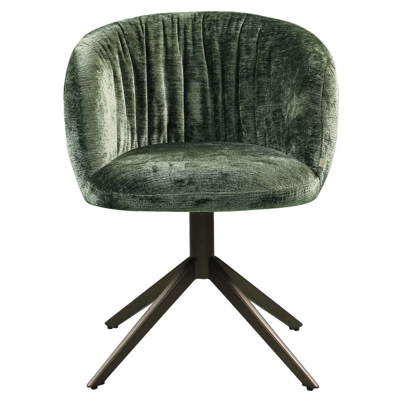 Dining chair Cassi sage chenille swivel