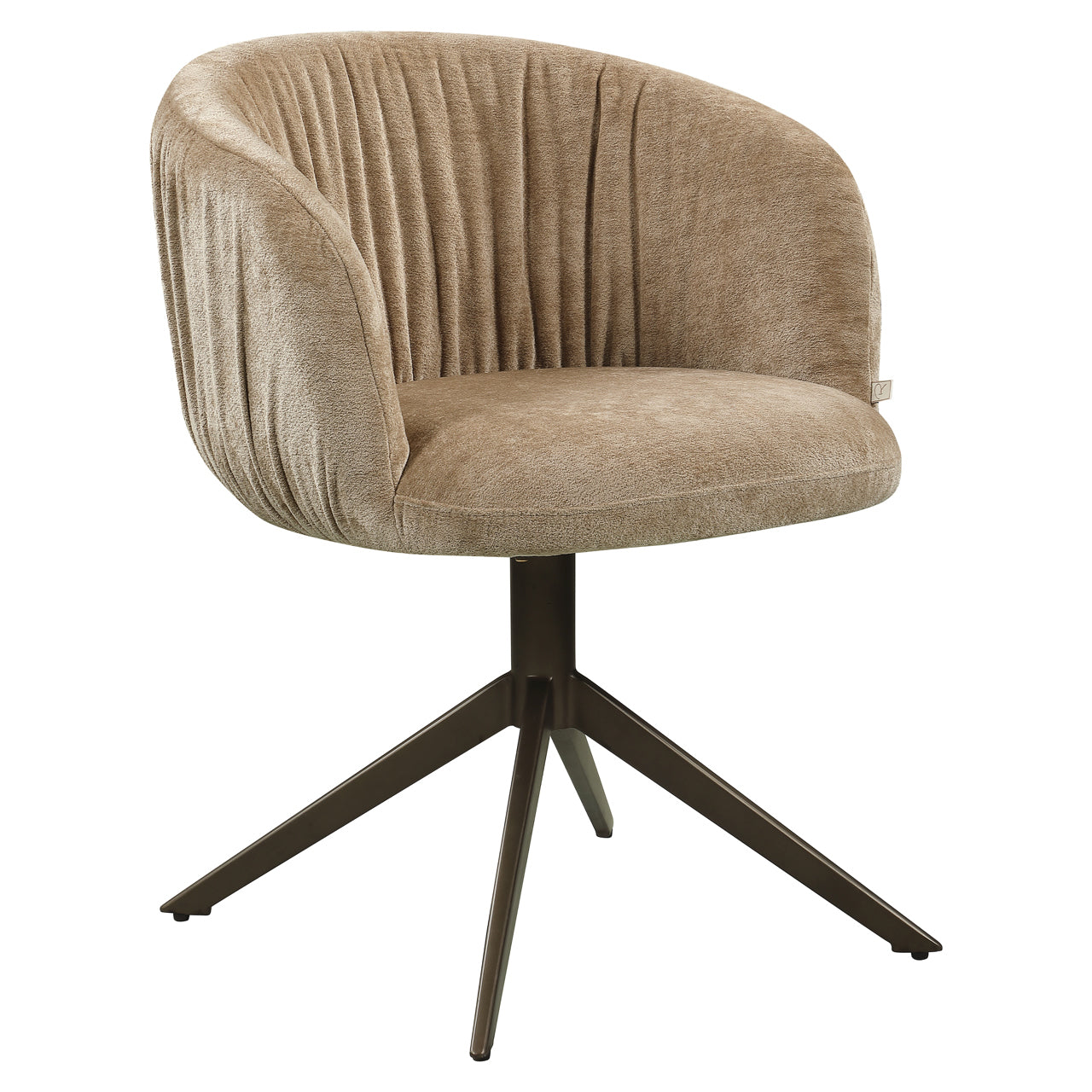 Dining chair Cassi sand soft swivel