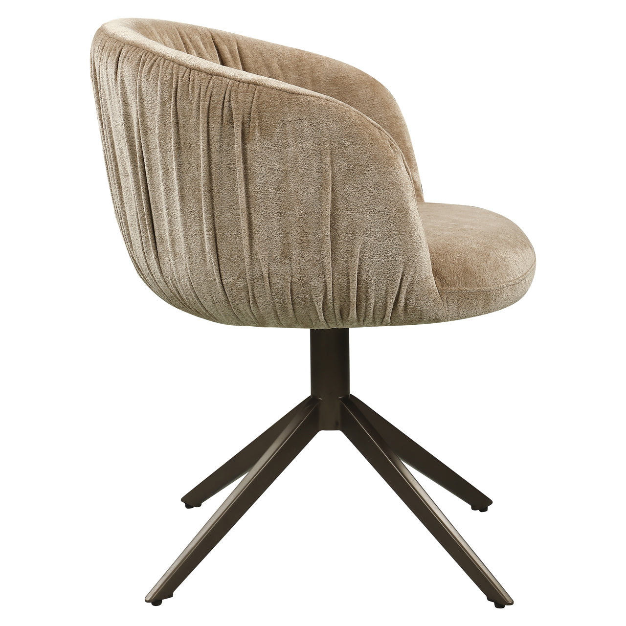 Dining chair Cassi sand soft swivel