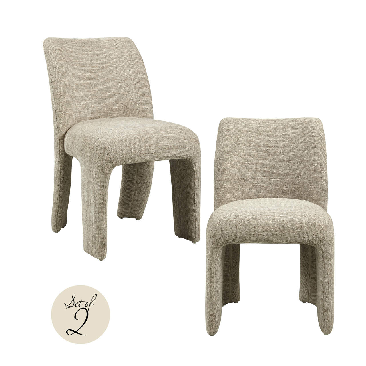 Dining chair Maya natural softweave (Set of 2)