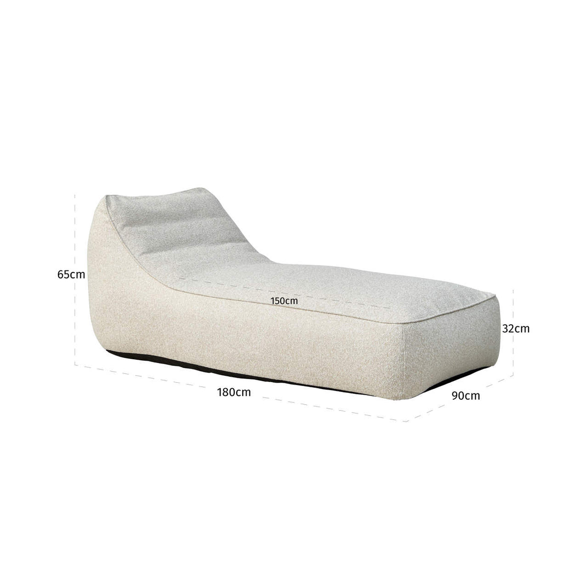 Outdoor daybed Solada ecru