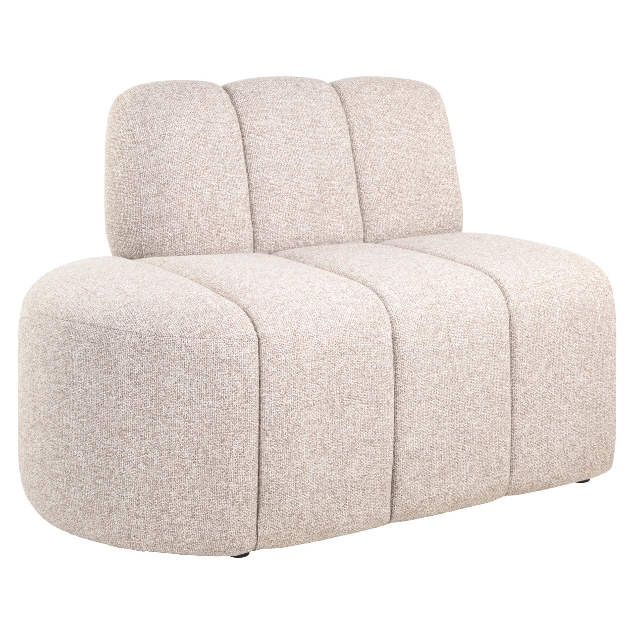 Dining bench Landmark customized open end left straight - fully upholstered