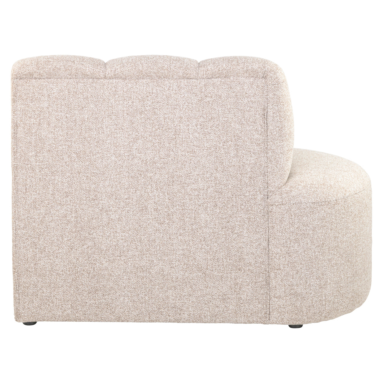 Dining bench Landmark customized open end left straight - fully upholstered