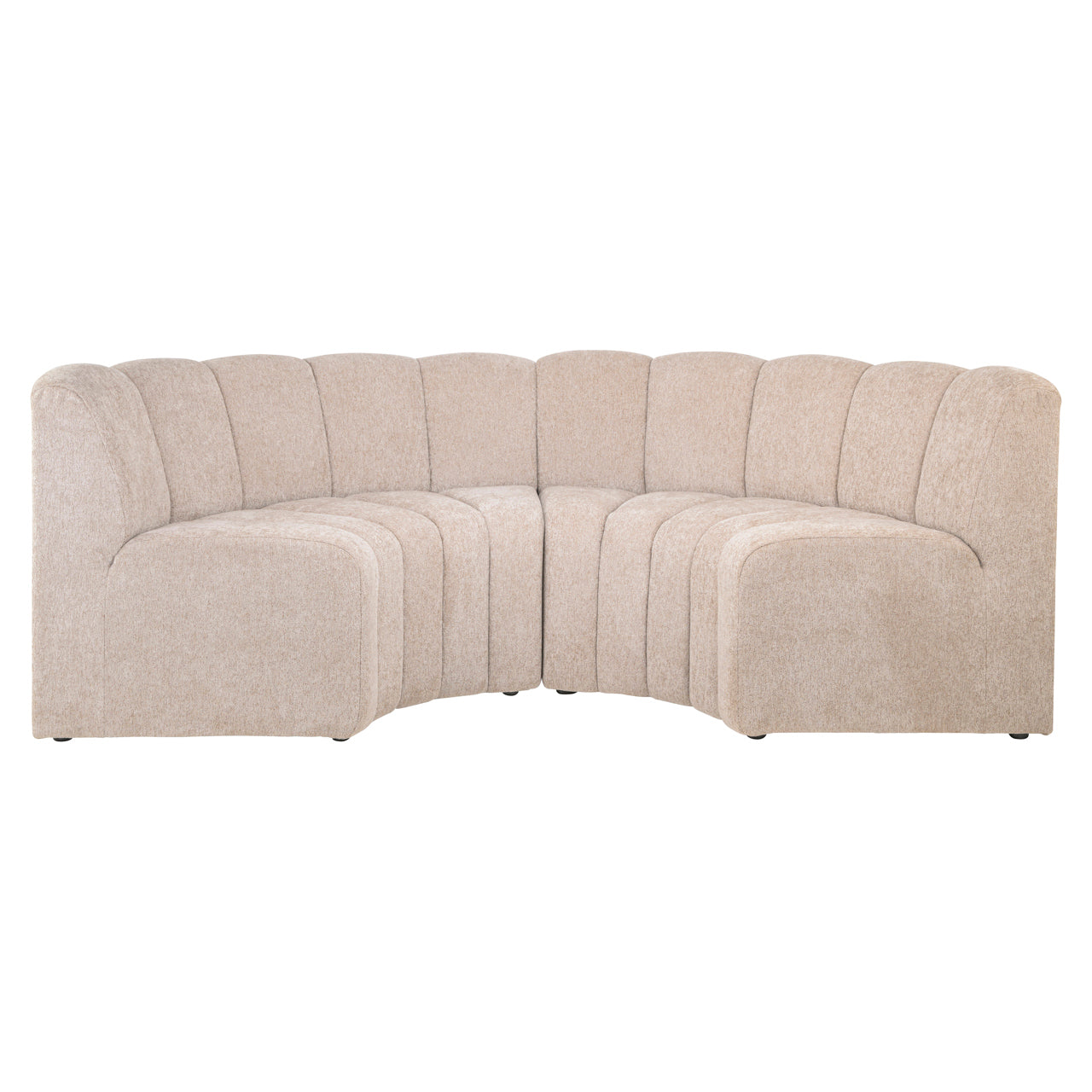 Dining bench Landmark customized corner round - fully upholstered