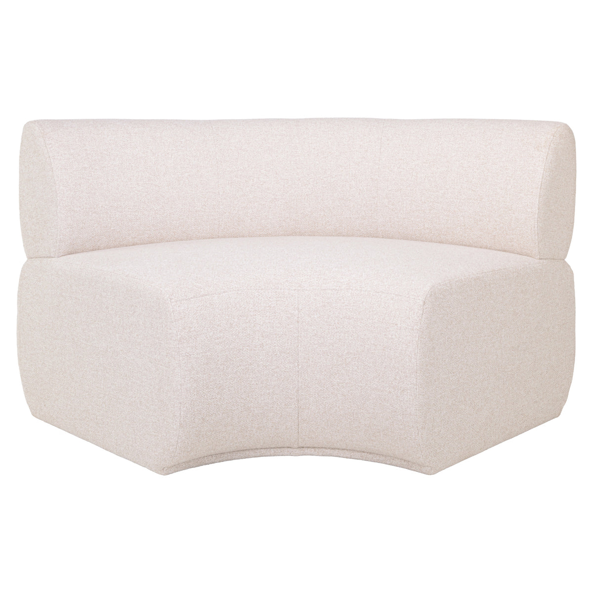 Dining bench Sorrobon cayenne ecru round - fully upholstered