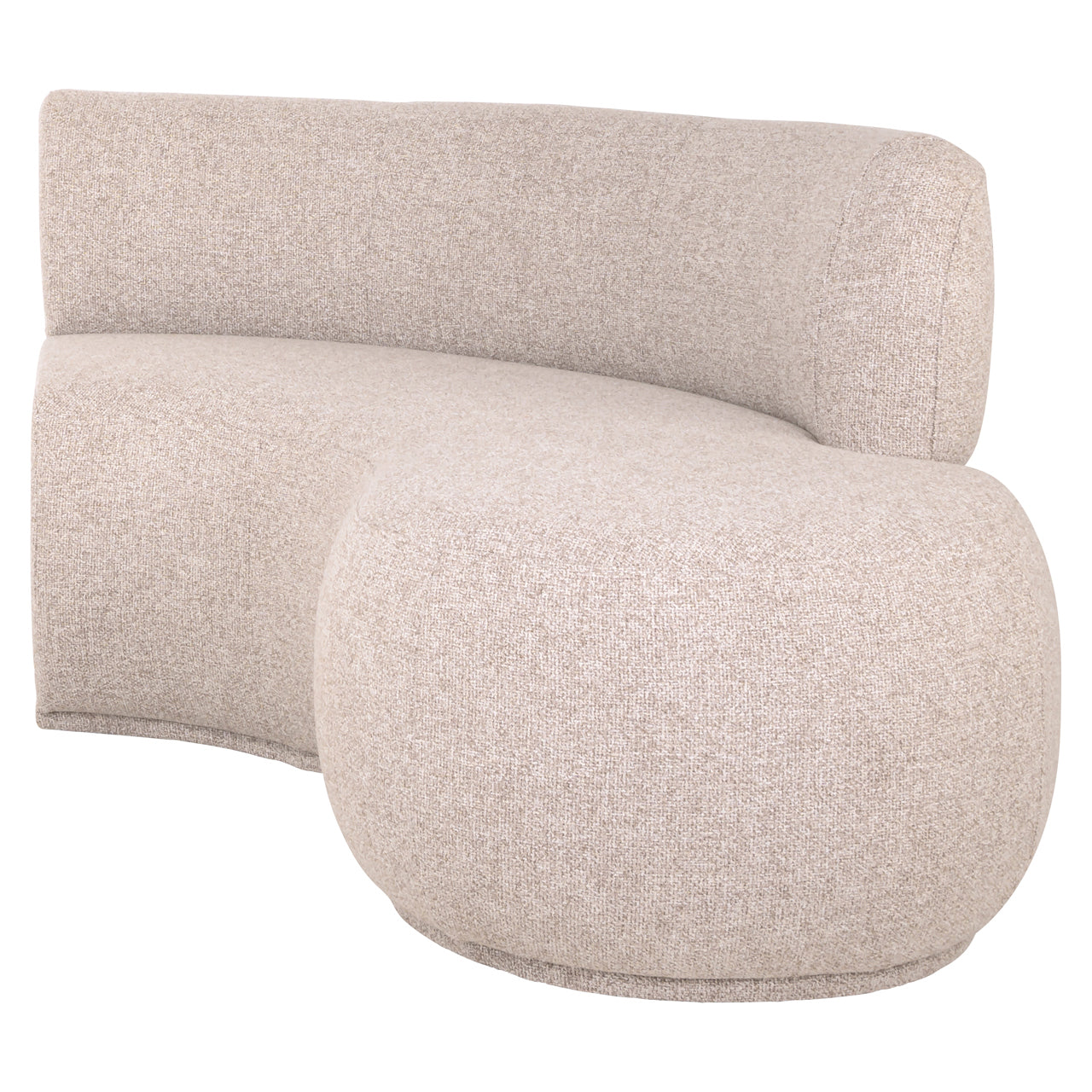 Dining bench Sorrobon cayenne ecru open end right round