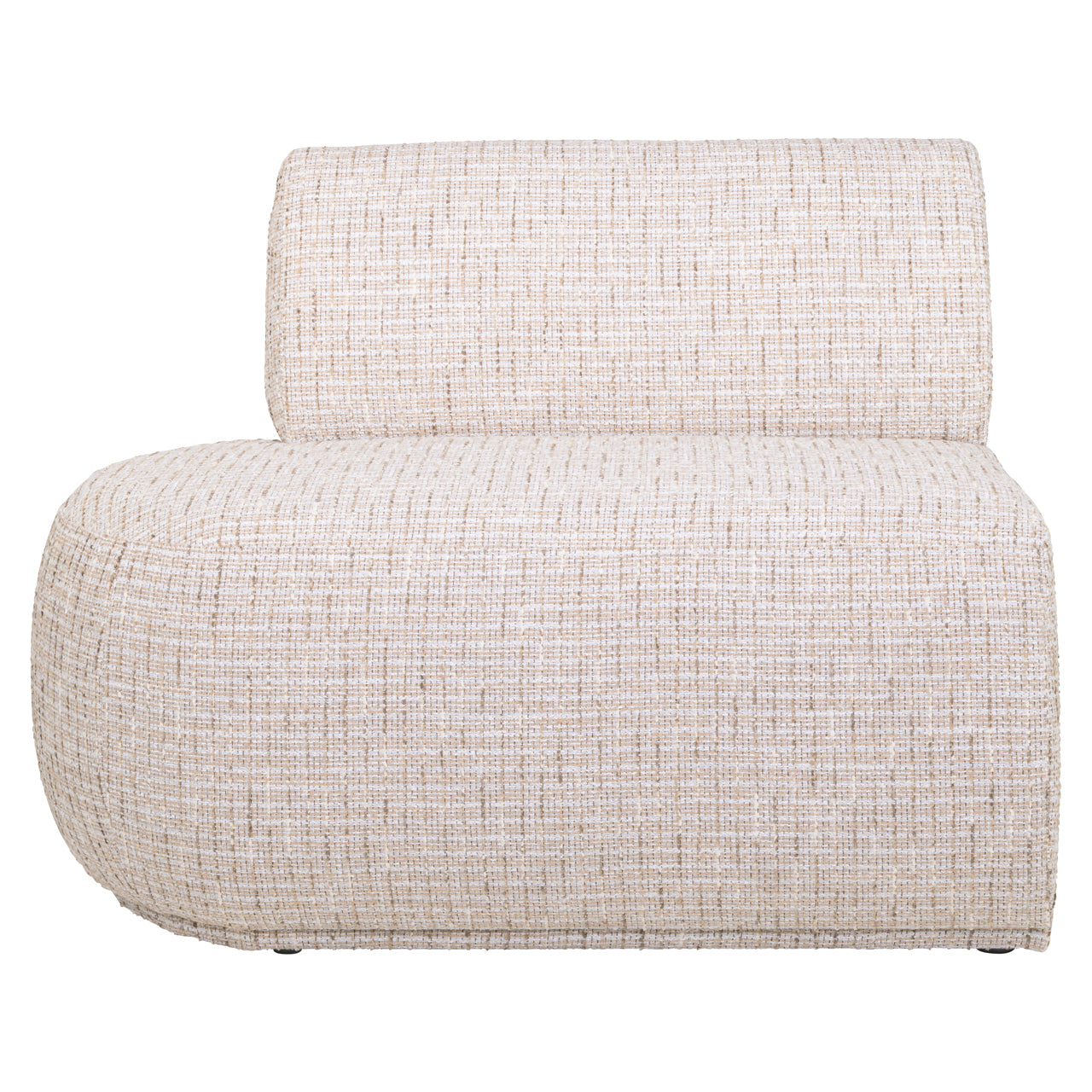 Dining bench Sorrobon trendy cream open end left straight