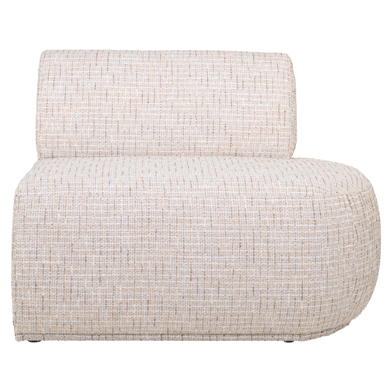 Dining bench Sorrobon trendy cream open end right straight