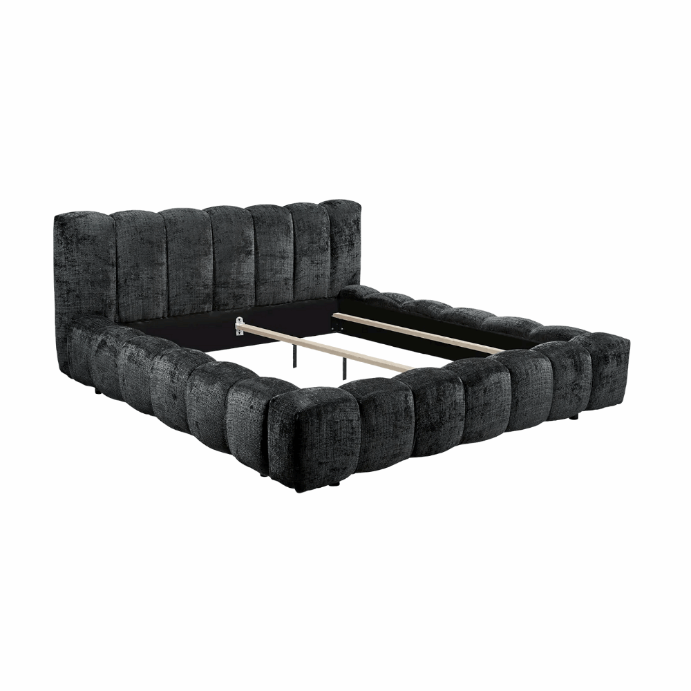 Boxspring Bexter - Black | Includes Slatted Base & Matress
