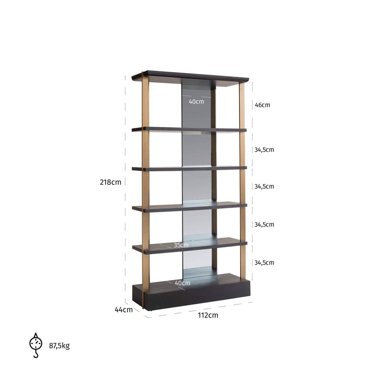 Display cabinet Alexander Jones charcoal (Rigley)