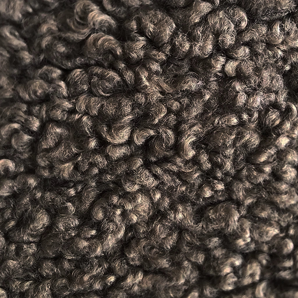 Chair - Ferrara White Bouclé + Brown Bouclé