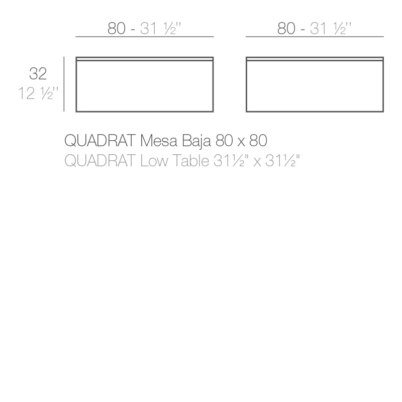 Jut Chill Table 80X80X32