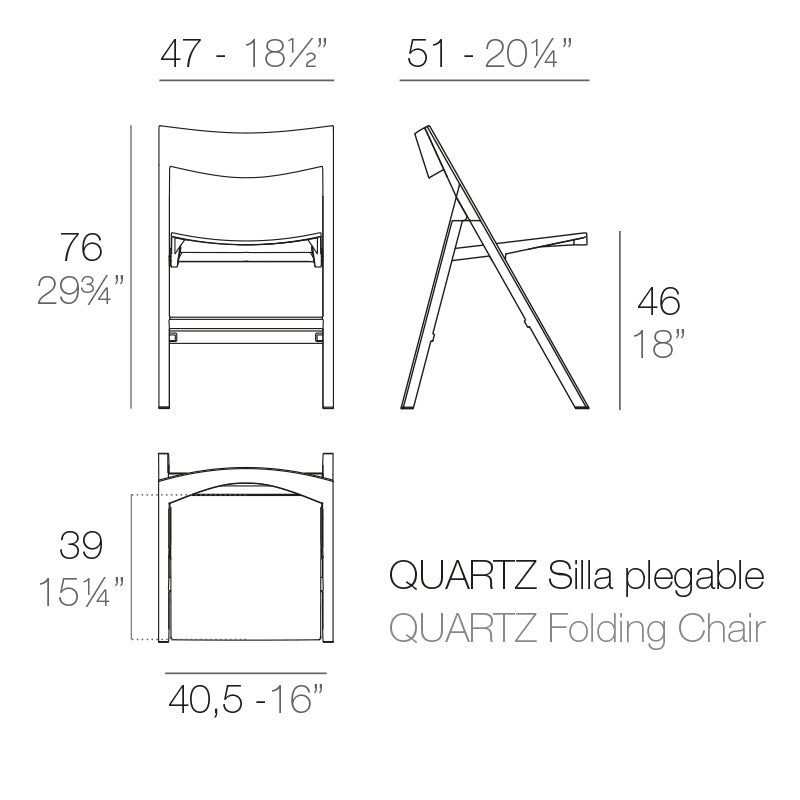 Quartz Folding Chair