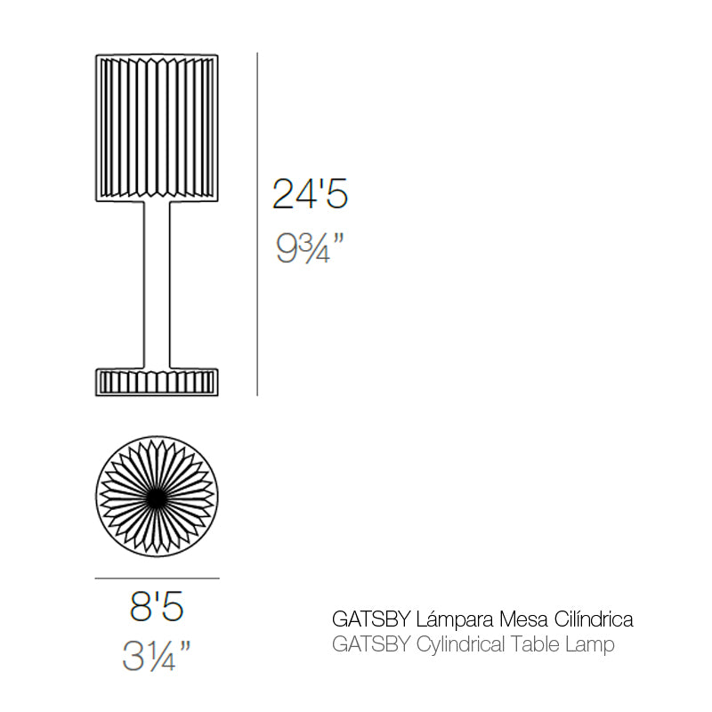 Gatsby Cylinder Table Lamp