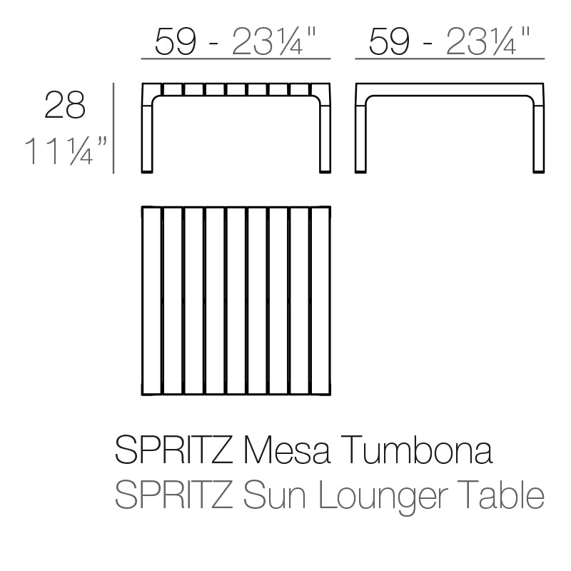 Spritz Table 59X59X28