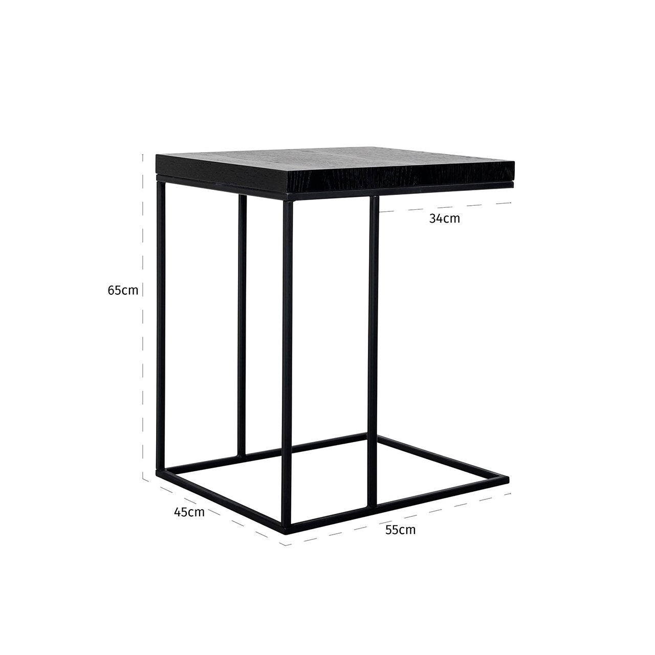 Sofa table Oakura black
