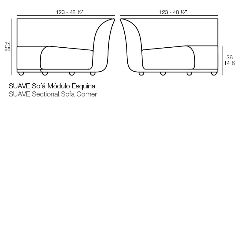 Suave Sectional Sofa Curve