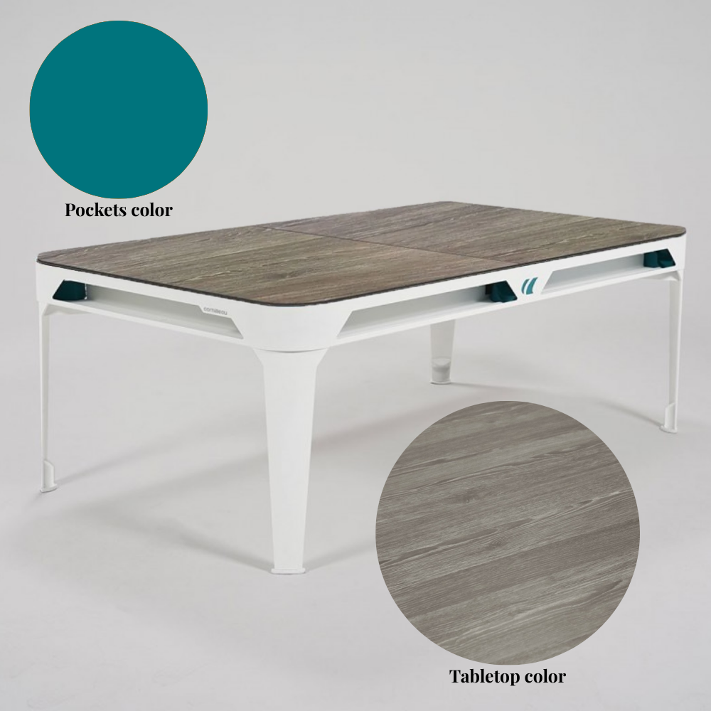 Outdoor Pool & Dining Table 7FT White