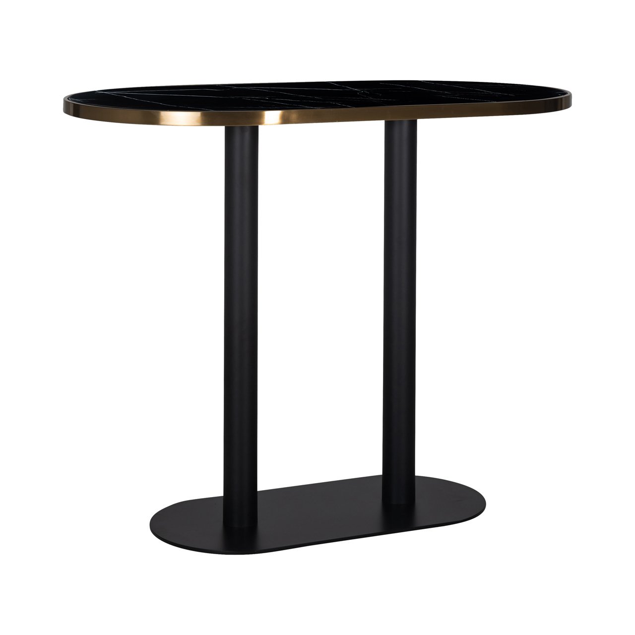 Bar table Zenza black oval